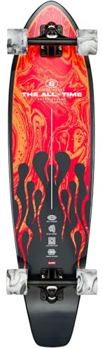 Globe The All-Time Longboard, Colore: Red Flames, taglia: 35 (10525246-RED_FLAMES-35)