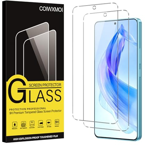 Coiwxmoi Vetro Temperato per Honor 90 Lite 5G Pellicola Protettiva 2 Pezzi Durezza 9H Anti-Graffio Anti-impronte Ultra HD Trasparente Senza Bolle Vetrino Protezione Schermo
