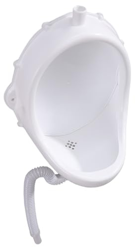 Urinales pour hommes Mont mural 15x19x11in Proof de déversement d'urinoir masculin avec 19,5 tuyaux anti-blogging pp urinoir urinal pour salle de bain temporaire école extérieure, urinoirs pour homme