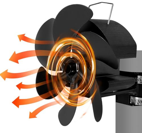 Värmedriven ugnsfläkt, vedugnsfläkt | värmedriven ugnsfläkt, träkaminfläkt, icke-elektrisk termofläkt, tyst köksbehov för pellets och hem