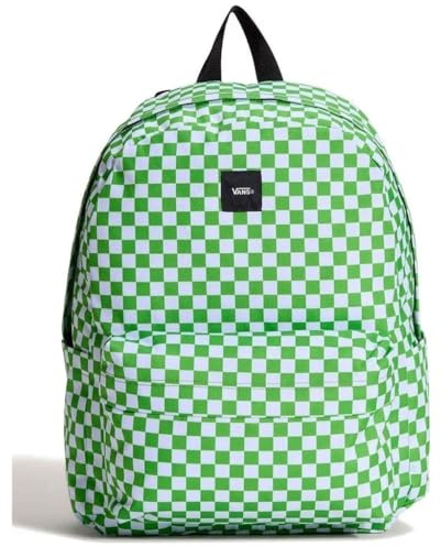 Vans Mochila unisex Old Skool Check, Lime Burst, mediana, Lime Burst, M