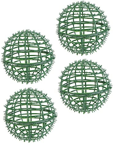 GALPADA 4pcs Boxwood Topiary Ball Frame Flower Arrangement Rack for Nursery Decor Easy Installation Smooth Surface for Weddings Gardens