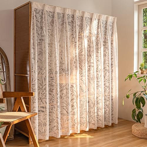 Aeovot Schrank Vorhang Zum Schieben - Staubdichter Regal Vorhang für Schrank Küchenschrank Kleiderschrank, Schrankvorhang für Offenes Regal Schrankvorhänge Küche Verdunkelung/Sichtschutz(B,80x200 cm)