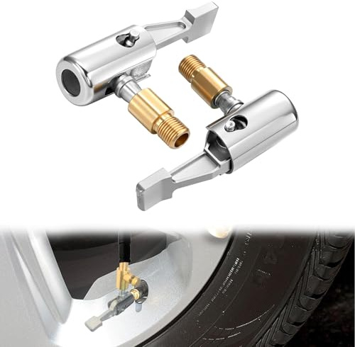 2 Piezas Boquillas Inflado NeumáTico, Mandril de Aire del NeumáTico, Adaptador VáLvula Coche Inflador Neumaticos para AutomóVil Motocicleta Bicicleta