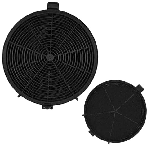 Confezione da 2 filtri ai carboni attivi per cappe aspiranti, adatti per PKM Cookology CF150, neutralizzazione degli odori, facile da montare
