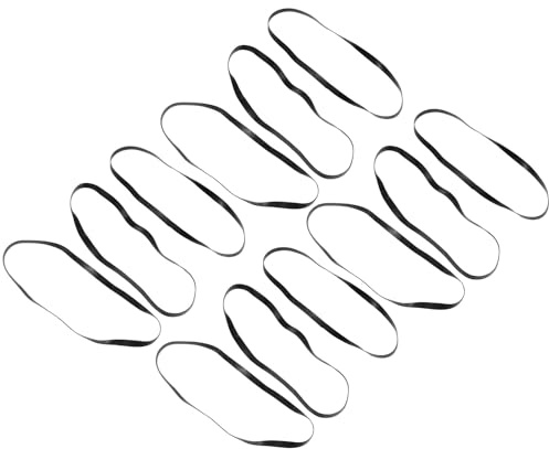 Kisangel 40 Stück Reparatur Gummiriemen 4mm Flach 11–14,5cm Kassettenrekorder DVD Laufwerk Ersatzriemen für Aufnahmegeräte Antriebsriemen für Kassettendecks und Tonbandgeräte