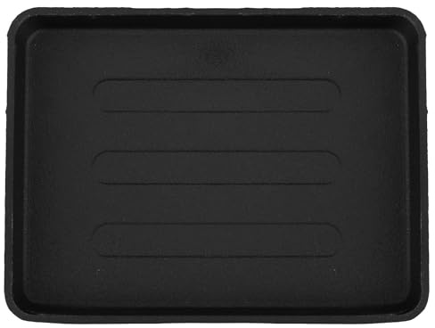 Genérico Placa de Hierro para Barbacoa Rectangular Grande, Sartén Teppanyaki de Hierro Grueso para Asar al Aire Libre Estufa, Bandeja Multifuncional para Cocinar Carne, Verduras y Mariscos