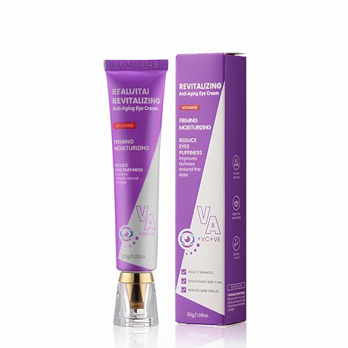 Crema Rassodante Contorno Occhi Antirughe, Anti-età Riparatrice Eye Cream per Tutti i Tipi di Pelle, Borse Ridotte e Occhiaie Attenuate, Previene Formazione delle Rughe, Idratare in Profondità(1x30ml)