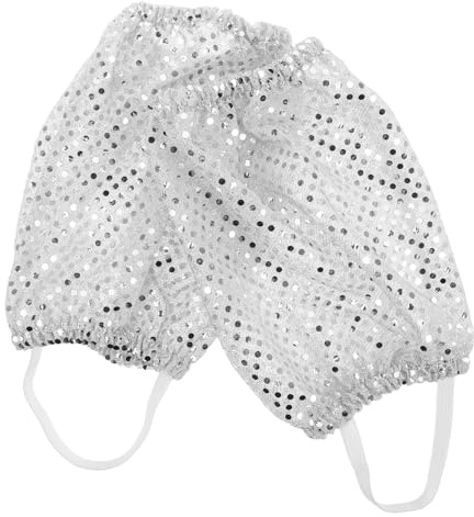 YARNOW Glitzernde Pailletten Stulpen für Damen und Mädchen aus Polyester mit Bequemem Sitz und Einfachem Anziehen für Disco Bühne und Party Accessoires
