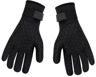 KTUXZCI Warme Neopren Tauchhandschuhe, 3 mm wasserdicht, ideal zum Tauchen, Schwimmen, Kajakfahren und für andere Wassersportarten. Fünf Finger Handschuhe