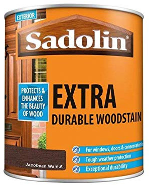 Sadolin EXTRA WOODSTAIN (YELLOW TIN) 1lt - Jacobean Walnut