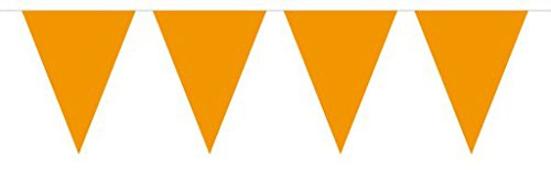 Folat Party Dekoration Wimpelkette 3 Meter – Orange