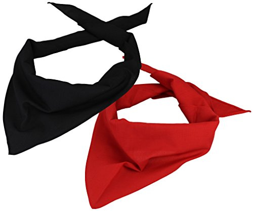Dreieckstuch / Bandana / Halstuch im günstigen 2er Pack uni paisley kamouflage Muster