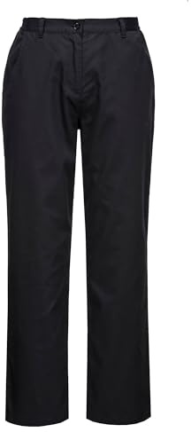 Portwest Pantalon Cuisine Femme Rachel, Couleur: Noir, Taille: L, C071BKRL