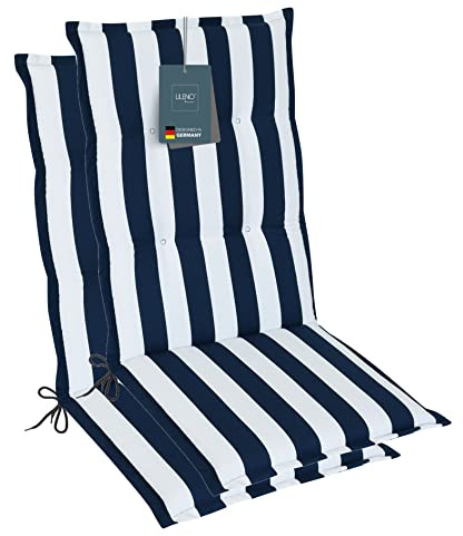 LILENO HOME Gartenstuhl Auflagen als [2er Set - Hochlehner] in