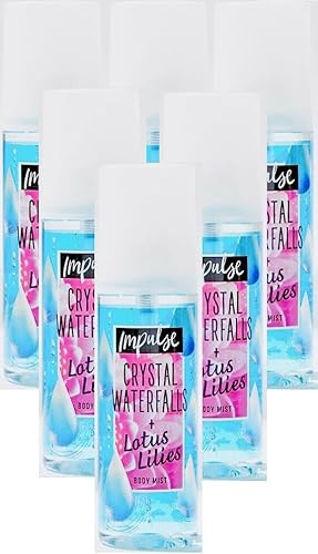 Impulse Crystal Waterfalls + Lotus Lily Brume corporelle 6 x 150 ml
