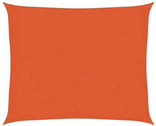 vidaXL Voile d'ombrage 160 g/m² Orange 2,5x3 m PEHD