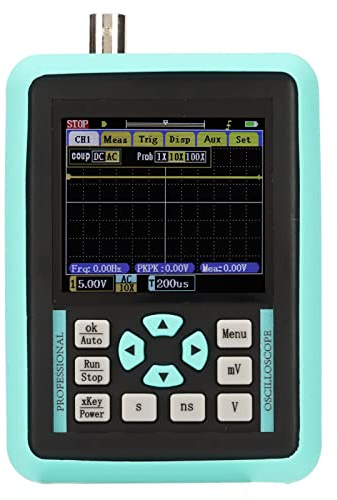Handheld Mini Portable Digital Oscilloscope with 120M Bandwidth, Single Channel 500M Sampling Rate, for Automotive Repair, DIY Debugging, and Power Supply Debugging