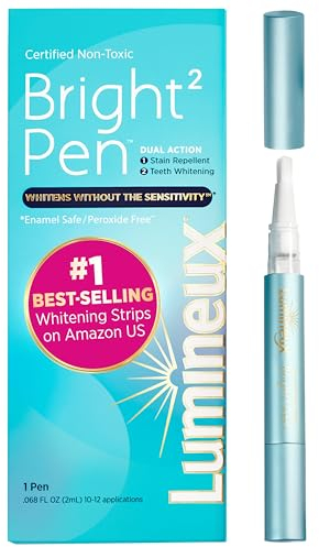 Lumineux Penna Sbiancante - Bright Pen Confezione da 1, Sbiancamento Dentale Sicuro per lo Smalto - Senza Sensibilità - Repellente per Macchie - Formulato dai Dentisti & Certificato Non Tossico