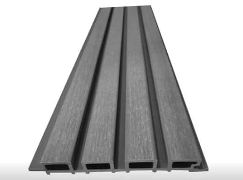 1x 2 m Modernes Design für Außenverkleidungen aus WPC-Coextrusion mit geriffelter Nut- und Federverkleidung, Wandverklei 219x26 dung