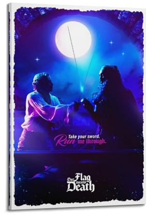 Szzmyo Our Flag Means Death Movie Poster Decorative Painting Modern Aesthetic Canvas Poster Bedroom Art Living Room Decoration Poster 12x18inch(30x45cm) Frame-Style