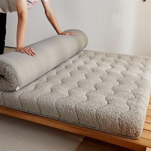 Generisch Matratze Japanische Futon-Matratze Klappmatratze Bodenbett zum Schlafen Tatami-Matte Schlafbett tragbares Sofa Dicke Rollmatratze für Gäste Schlafsäle Camping Sofas (