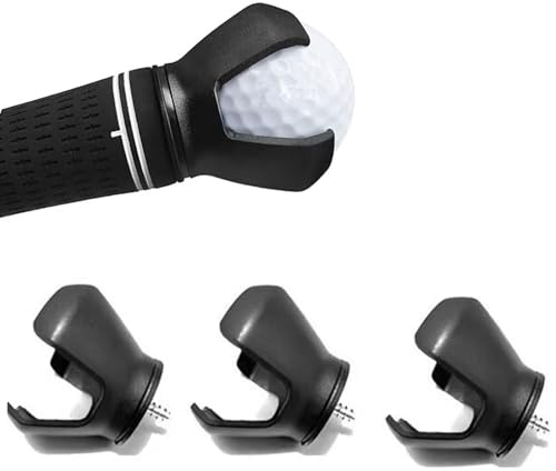 Wmzjnljy 3pcs Golf Ball Retriever For Putter 3-Prong Golf Pick-up Claw Portable Grip Sucker Tool Back Saver with Stainless Steel Screws for Golf Putter Grip(Z10-3)