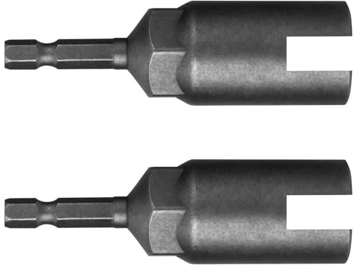 SmallCat Hurricane-Flügelmutter-Schraubendreher mit Schlitz, 6,35 mm Sechskantschaft, Flügelmutter-Schraubendreher-Bit für Paneelflügelmuttern, großer Flügelmutter-Stecknuss-Bohrer für Plattenmuttern,