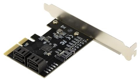 KALEA-INFORMATIQUE Carte contrôleur PCIe 3.0 x4 avec 5 Ports pour disques durs SATA 3.0 6G CHIPSET JMB585