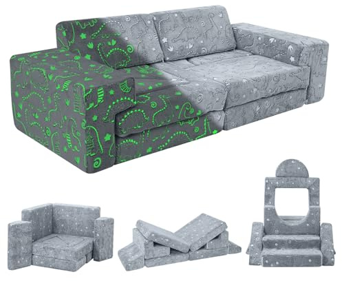 MeMoreCool Kindersofa aus Schaumstoff, Multifunktionales Sitz- und Relaxmöbel für Kinderzimmer, Ideal für Jungen und Mädchen