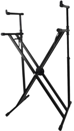 Baoblaze x-förmiger Keyboardständer, Orgelhalter, stabil, höhenverstellbar, Ständer für elektronische Klaviere für unterwegs, Profis