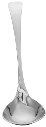 JECOMPRIS 2pcs Stainless Steel Spoons Soup Spoon for Dinner Cooking Serving Tea and Sauce