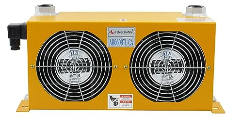 Hydraulic Air Cooler 2.4KW Oil Radiator AF Series Plate-Fin Hydraulic Aluminum Oil Coolers 60L/MIN For Beginnners DIY Use(12)