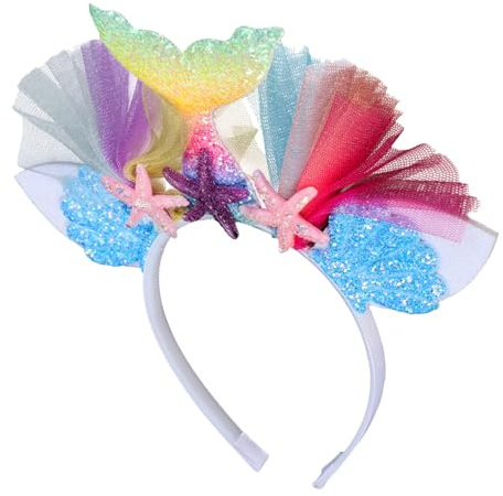 FOMIYES Meerjungfrau-kostüm-stirnband Party-kopfschmuck Modischer Haarreifen Haarband Für Frauen Meerjungfrau-accessoires