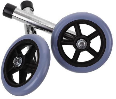 Ipetboom Ersatzräder für Rollatoren aus Gummi und Edelstahl Robust und Langlebig Praktisch für Radwechsel Ersatz für Beschädigte Vorderräder