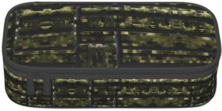 SABFWF Army Digital Camouflage Print Multi-Functional Pen Case,Perfect for Students, Professionals, and Travelers Alike
