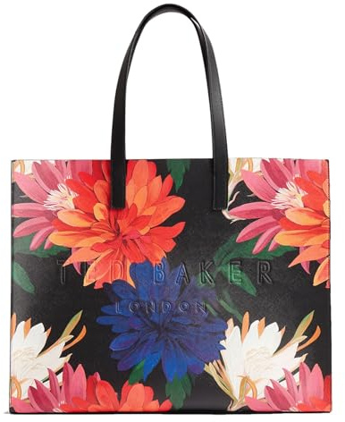 Ted Baker Shoulder Bag Shopper Amardi Printed Dahlia Icon Bag Black Colourful