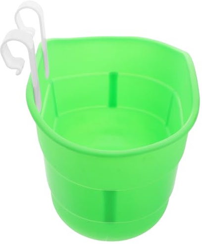 SUPVOX Cestino Bici Plastica Resistente con Gancio Facile Montare Portapacchi Anteriore per Bicicletta Accessorio e Stabile per Manubrio Verde