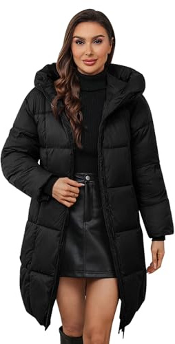 Chaqueta acolchada para mujer, elegante, larga, tallas grandes, abrigo de invierno con cremallera, chaqueta de algodón, abrigo de plumón, chaqueta acolchada, chaqueta de invierno, chaqueta con capucha