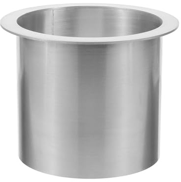 Gatuida Conducto de Encimera para Redondo Basura Empotrado de Cocina | Acero Inoxidable 304, Color Plata, Diseño de Ojal Integrado, Resistente a Altas Temperaturas y Fácil de Limpiar