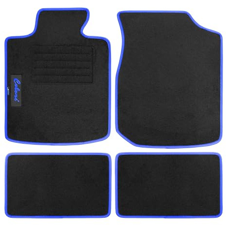 PETEX Autoteppich Universal 4-teilig, blau Colori, Auto Fußmatten Set Größe 2