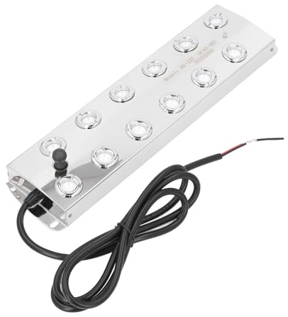 Badafaci Ultraschall-Nebelgerät, 12 Köpfe, Ultraschall-Nebelmaschine mit Schwimmer, 9000 Ml/h, Wasserfestes Nebelgerät für Teich, Garten, Gewächshaus, Halloween-Dekoration
