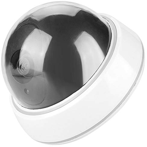 LUCKDANO Falsk Kamera Kupol Dome Simuleringskamera Dummy Falsk Säkerhet med Blinkande LED-ljus - & Kostnadseffektiv Säkerhetslösning för Hem eller Företag
