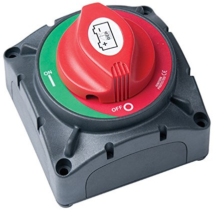 BEP Marine 720 Batterieschalter, nautisch, Rot/Grau