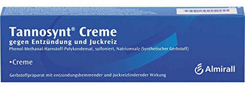 Tannosynt Creme, bei juckender, nässender, entzündeter Haut, unterstützende Behandlung von Hautentzündungen wie Neurodermitis oder Ekzeme, für das Gesicht geeignet, mit 1% Tamol, kortisonfrei, 50 g