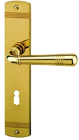 Alpertec 32700013 Sale-LS Messing poliert für Zimmertüren Drückergarnitur Türdrücker Türbeschläge Neu