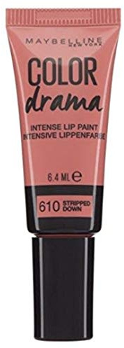 Maybelline New York Color Drama Lip Paint Tinta Labbra, 610 Stripped Down