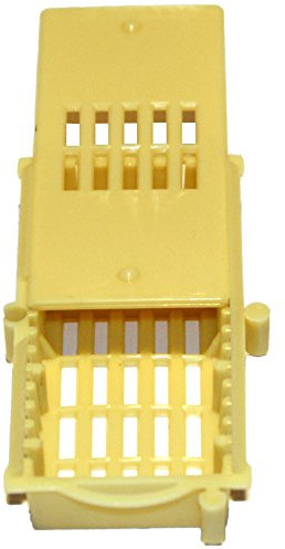 Germerott Bienentechnik Versand und Zusetzkäfig Gelb im praktischen 100er Pack zum Versenden und Zusetzen von Bienenköniginnen. Ausgestattet mit Einer separaten Futterkammer für Futterteig