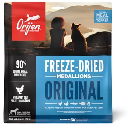 ORIJEN WHOLEPREY Freeze Dried Dog Food & Topper Original 6oz Bag