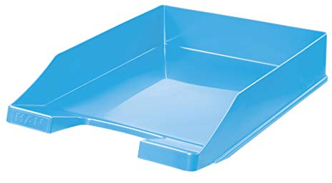 HAN Briefablage KLASSIK, 10 STÜCK Schreibtisch Organizer, Bürobedarf, Ablagefächer, Büromaterial, Briefkorb, Dokumentenablage, bis Format A4/C4, 1027-X-54, hellblau